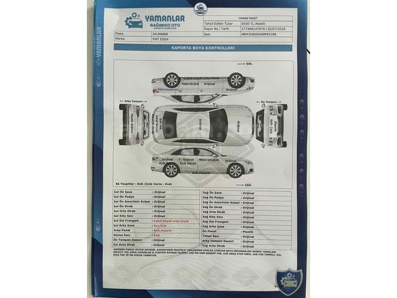 Sahibinden Fiat Egea 1.4 Fire Easy 2018 Model 