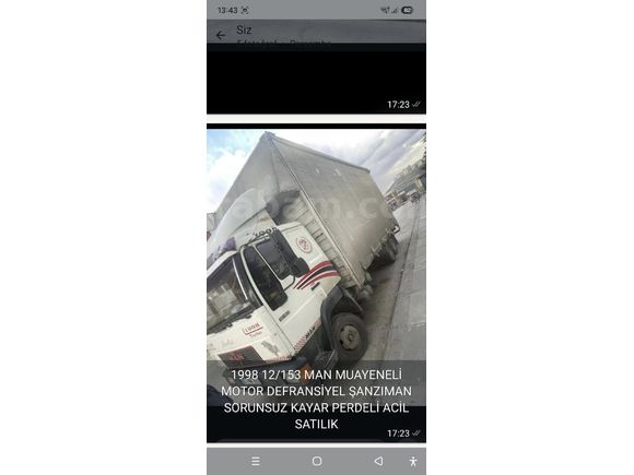 Sahibinden MAN 12 Serisi 12.153