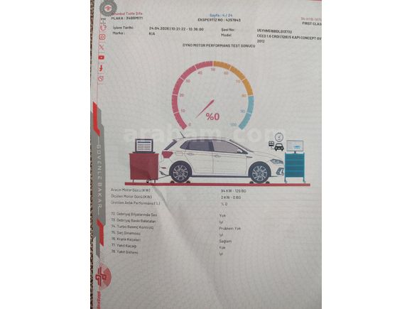 Sahibinden Kia Ceed 1.6 CRDi Concept 2012 Model