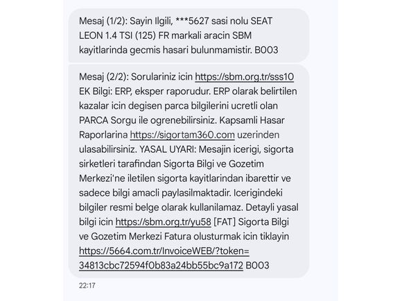 Temiz Bakımlı Faturalı Leon Fr