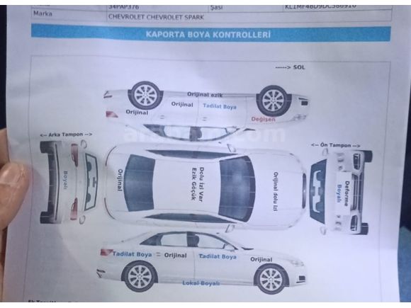 Sahibinden Chevrolet Spark 1.2 LT 2013 Model