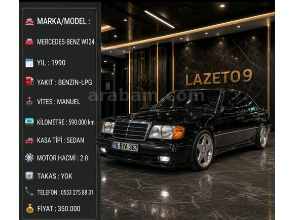 Sahibinden Mercedes - Benz 200 E 1990 Model