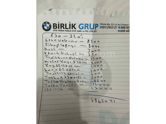 Sahibinden BMW 3 Serisi 320i ED M Plus 2013 Model Ankara