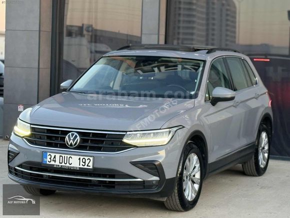 ALFMOTORS// 2020 VW TIGUAN 1.5 TSI CAM TAVAN HATASIZ NARDO GRİ