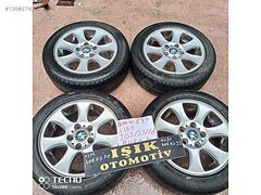 BMW E87 1.16 JANT LASTİK TAKIMI ÇIKMA ORJİNAL AURORA 205-55-R16