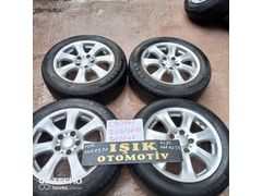 Volkswagencaddyçıkma orjinal jant lastik takımı 205-55-R16 5x112