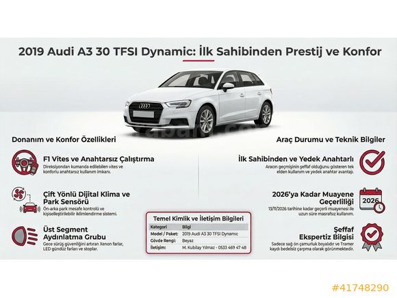 VICTOR AUTO | 2019 AUDI A3 SPORTBACK 30 TFSI DYNAMIC