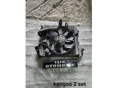 Kangoo 2 intercooler radyatör su klima fan seti çıkma orjinal