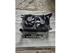 Volkswagen caddy 1.9 intercooler radyatör su klima fan seti çıkm