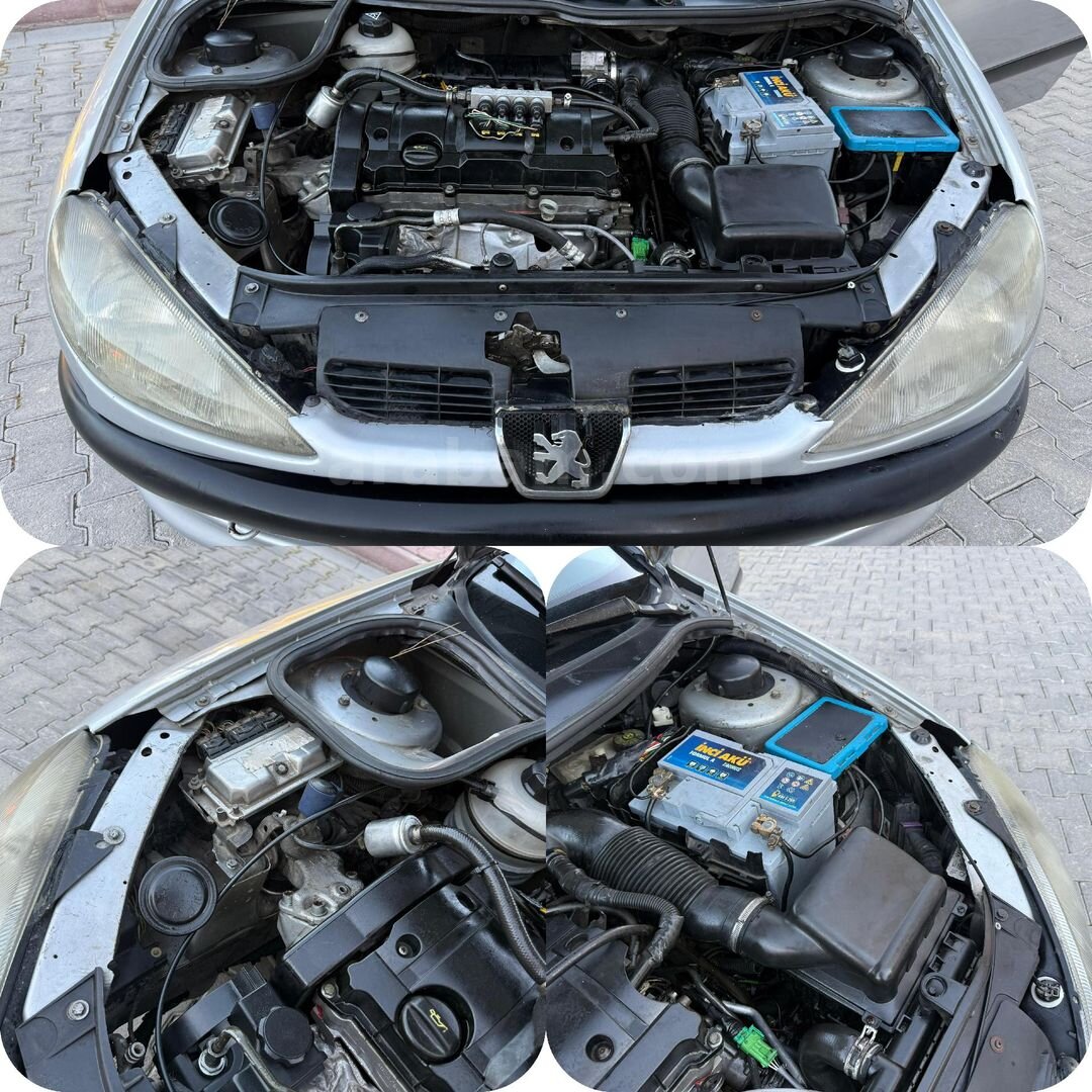 Galeriden Peugeot 206 1.6 XT 2002 Model Konya 240.000 km Gri (Gümüş) 6