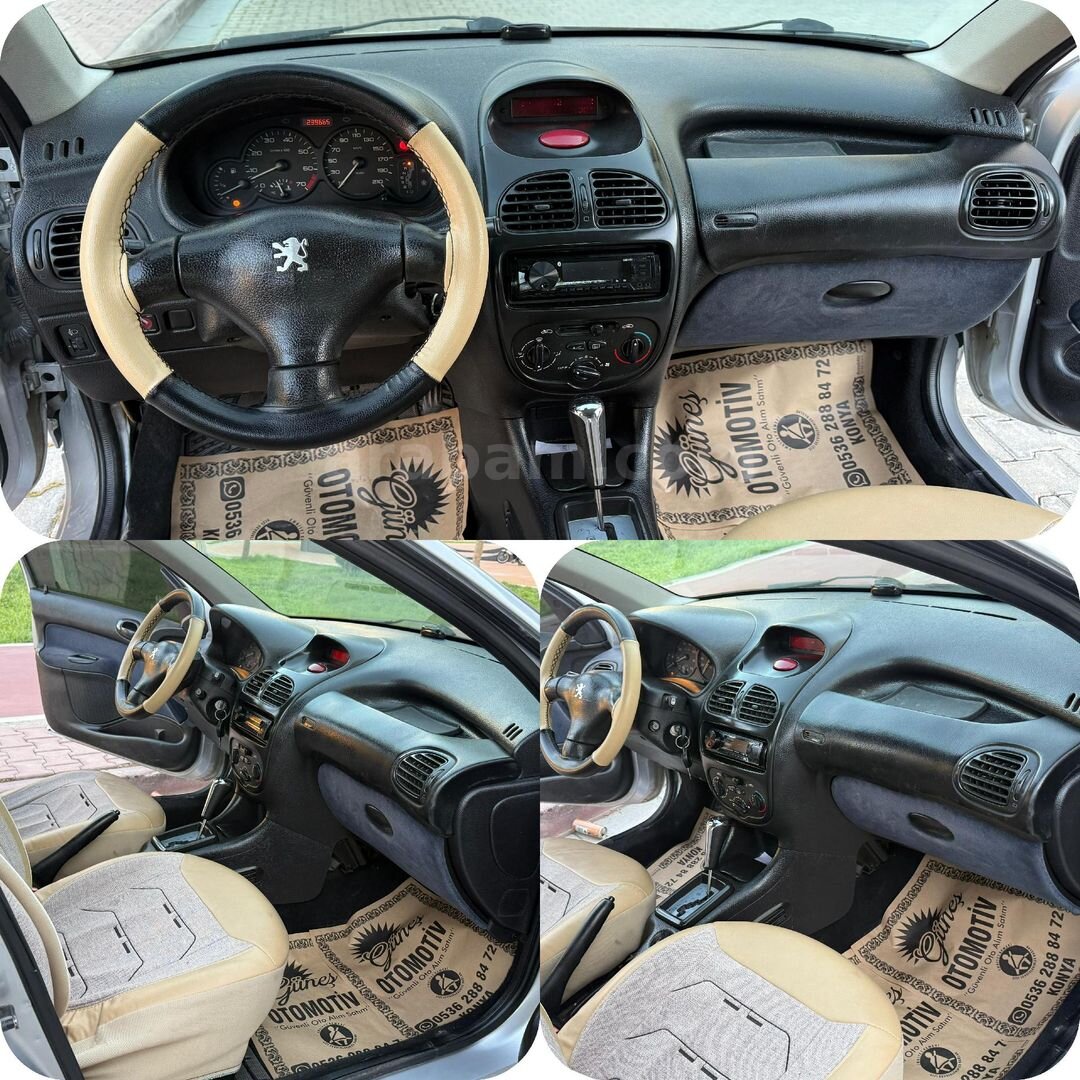 Galeriden Peugeot 206 1.6 XT 2002 Model Konya 240.000 km Gri (Gümüş) 4