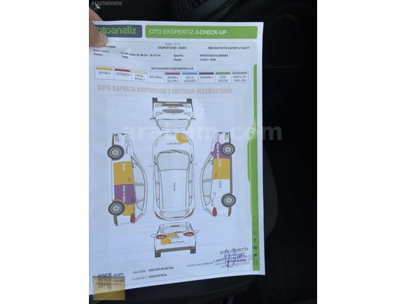 2018 YENI KASA 120 HP FORD CMAX 92 BIN KMDE DAHA