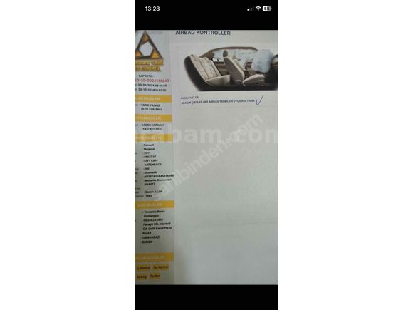 Sahibinden Renault Megane 1.6 Privilege 2011 Model 