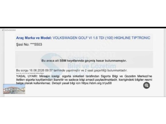 2011 VWOLKSWAGEN GOLF6 HIGLINE DEİŞENSİZ