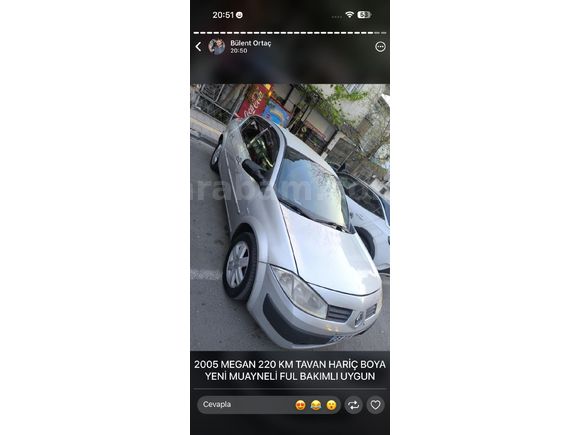 Sahibinden Renault Megane 1.5 dCi Dynamique 2005 Model