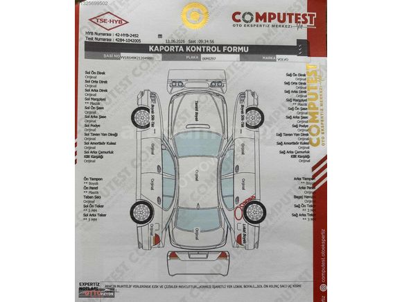 OTTOvizyon'dan/2001 VOLVO/S60 2.0T/293 BİN KM/TAVAN-BGJ BOYASIZ