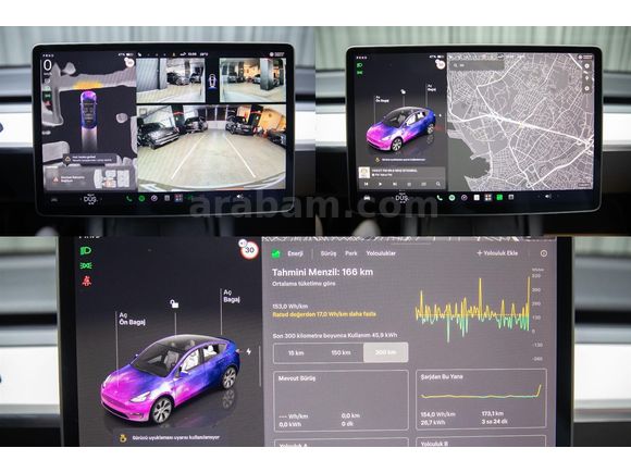 2024 TESLA MODEL Y SR 360K.OTONOM_PANORAMIK_BEYAZ İC MEKAN 