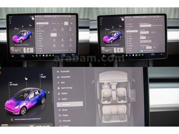 2024 TESLA MODEL Y SR 360K.OTONOM_PANORAMIK_BEYAZ İC MEKAN 
