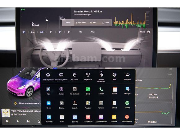 2024 TESLA MODEL Y SR 360K.OTONOM_PANORAMIK_BEYAZ İC MEKAN 