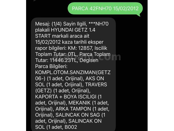 105.000 KM OTOMATİK VİTES GETZ   