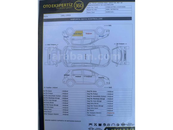 Sahibinden Opel Corsa 1.3 CDTI Essentia 2006 Model 