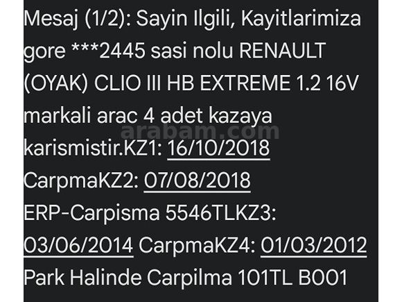 Sahibinden Temiz Clio Acil Satılık
