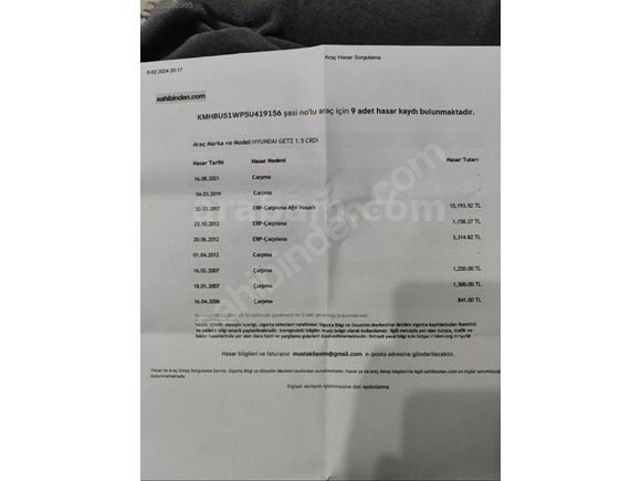 Öğretmenden Düşük Kmli Multimedyalı Getz 
