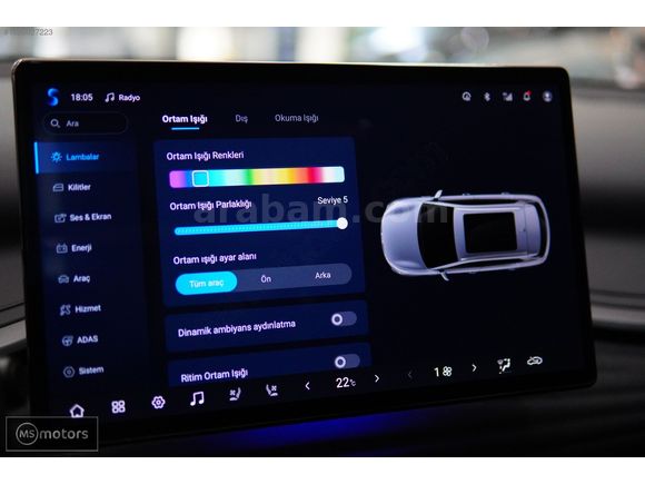 MS MOTORS | 2025 BYD ATTO 3 DESİGN CAM TAVAN 360 KAMERA ACC