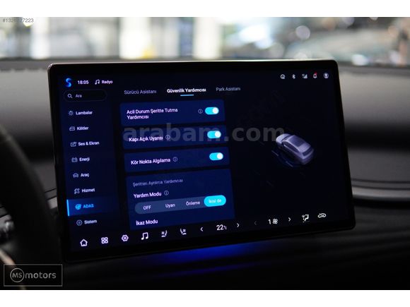 MS MOTORS | 2025 BYD ATTO 3 DESİGN CAM TAVAN 360 KAMERA ACC