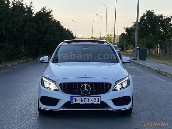 ORJİNAL 2017 C200D AMG 79 BİN KM CAM TAVANLI DEĞİŞENSİZ