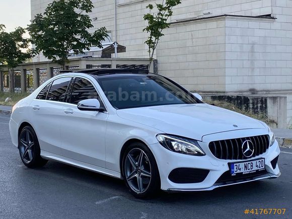 ORJİNAL 2017 C200D AMG 79 BİN KM CAM TAVANLI DEĞİŞENSİZ