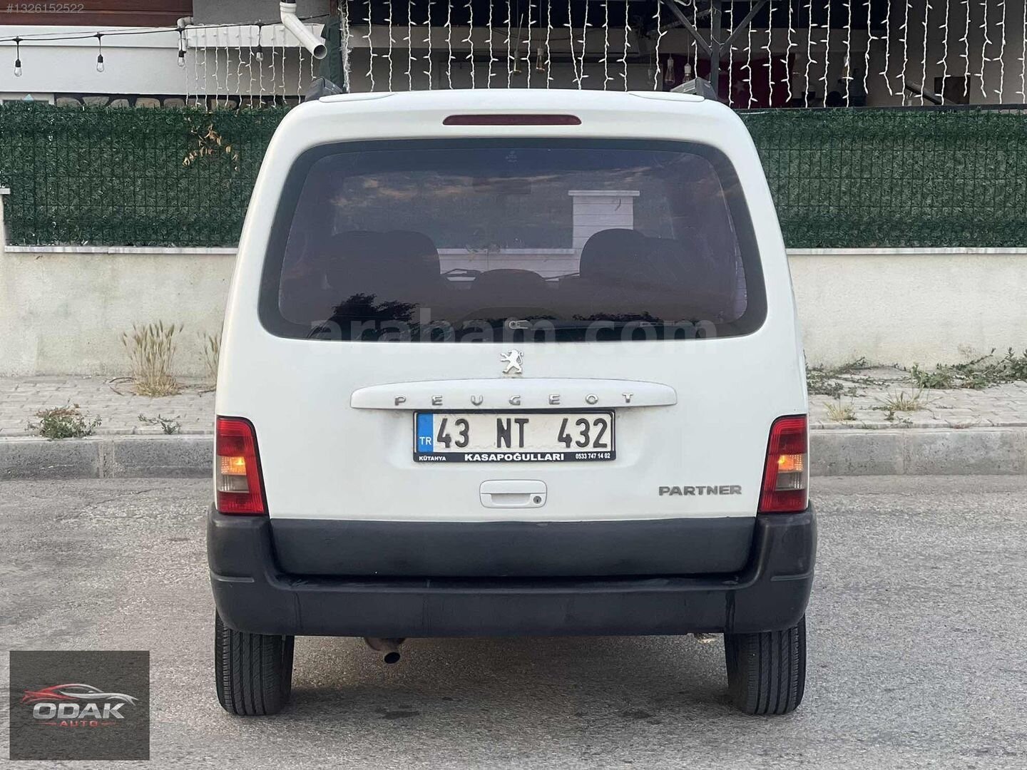 Galeriden Peugeot Partner 1.9 D 2008 Model Kütahya 195.000 km Beyaz 5