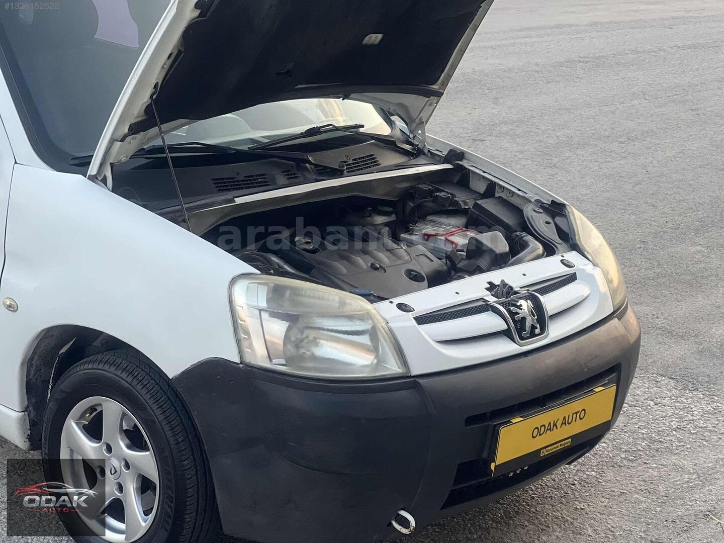 Galeriden Peugeot Partner 1.9 D 2008 Model Kütahya 195.000 km Beyaz 2