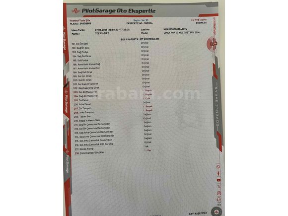 Sahibinden Fiat Linea 1.3 Multijet Pop 2014 Model 