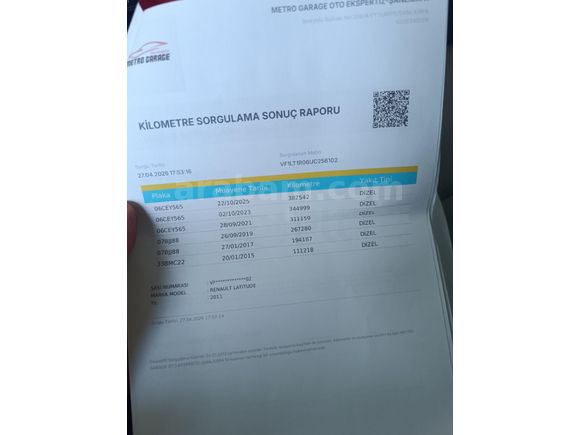 ACİL SATILIK Sahibinden Renault Latitude 1.5 dCi Privilege 2011 Model