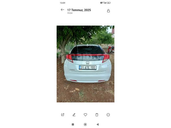 Sahibinden Honda Civic 1.6i DTEC Comfort 2013 Model