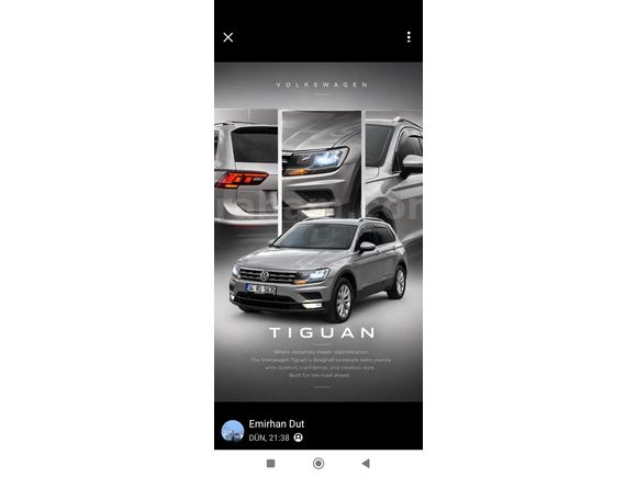 Sahibinden Volkswagen Tiguan 1.4 TSI Trendline 2016 Model Kahramanmaraş