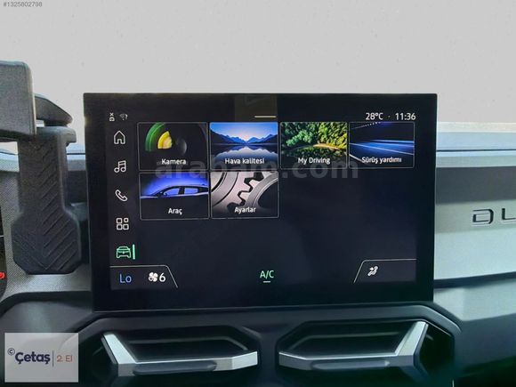 ÇETAŞ RENAULT MAHMUTBEYDEN 2025 DUSTER 1.3TCe TECHNO BOYASIZ