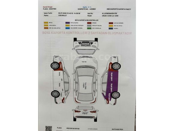 Sahibinden Chevrolet Cruze 1.6 LS 2010 Model 