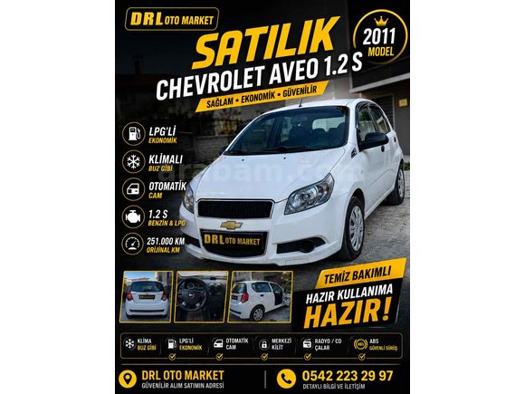 Sahibinden Chevrolet Aveo 1.2 S 2011 Model 