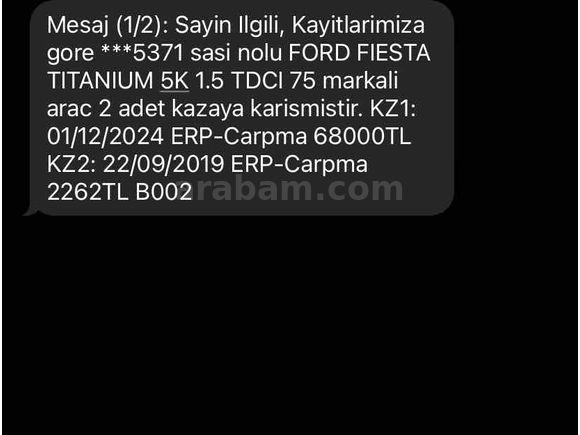 Değişensiz temiz fiesta 