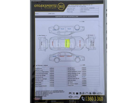 BMW 520 D STANDART 2006 MODEL TAKOZ VİTES