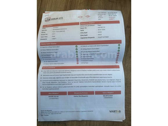 ELİZA MOTORSTAN Ford Focus 1.5 TDCi Titanium 2017 Model Gaziantep
