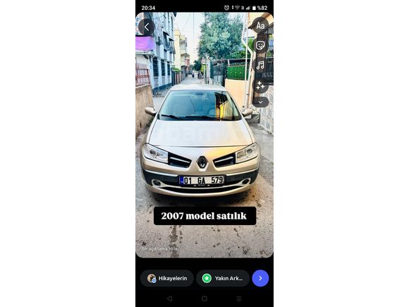 Sahibinden Renault Megane 1.5 dCi Expression 2007 Model
