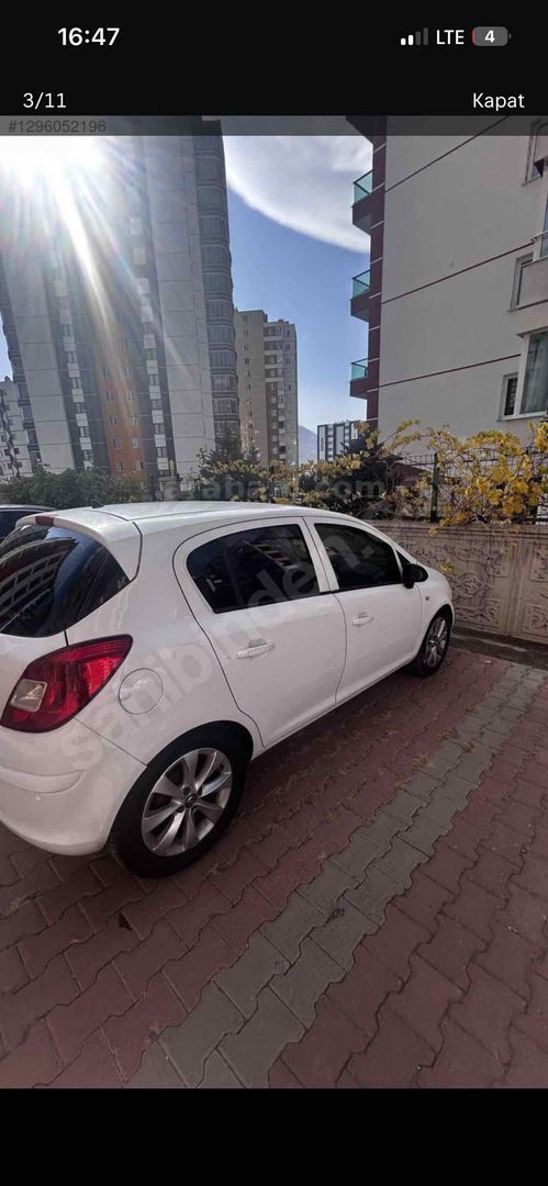 Sahibinden Opel Corsa 1.4 Twinport Enjoy 2012 Model Kayseri