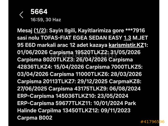 %20 KDV'Lİ, İLK KULLANICIDAN, YETKİLİ SERVİS BAKIMLI 2023 EGEA