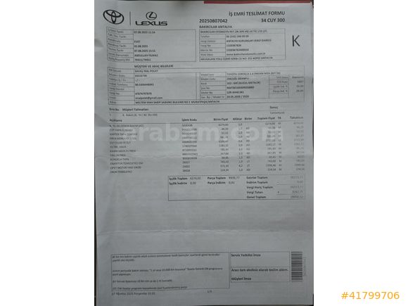 YETKİLİ SERVİS BAKIMLI 96 BİNDE