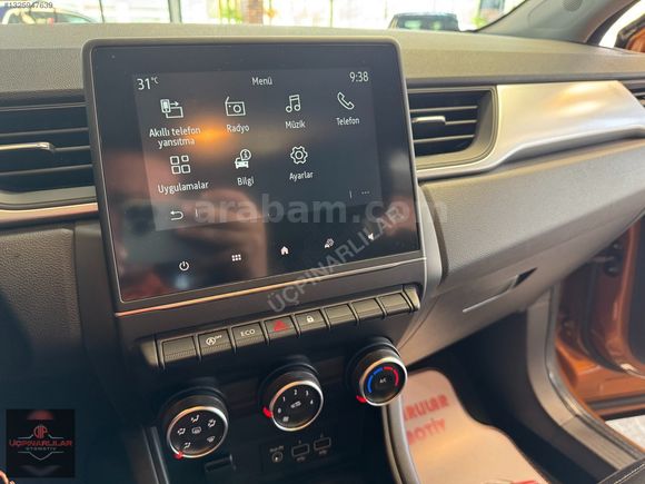 ÜÇPINARLILAR'DAN 2020 RENAULT CAPTUR 1.3 TCE TOUCH BOYASIZ