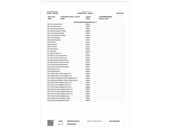 Chery Omoda 5 
 Luxury 2023 Model
GÜNCEL EKSPERTİZ MEVCUT