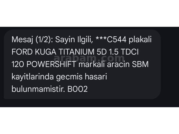 Sahibinden Ford Kuga 1.5 TDCi Titanium 2018 Model